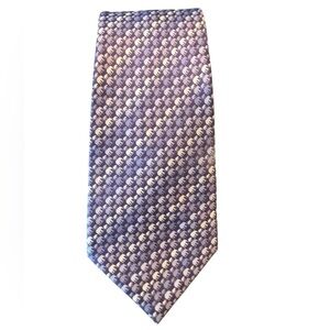 💙🐘Jim Thompson Elegant Men's Pure Silk Tie with subtle Elephant print. Blue hues
